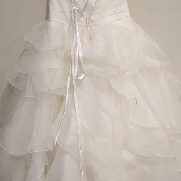 Stunning Allure Bridals Ivory Wedding Dress Size 4 - Picture 8 of 13